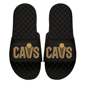 Men's ISlide Black Cleveland Cavaliers Vintage Slide Sandals