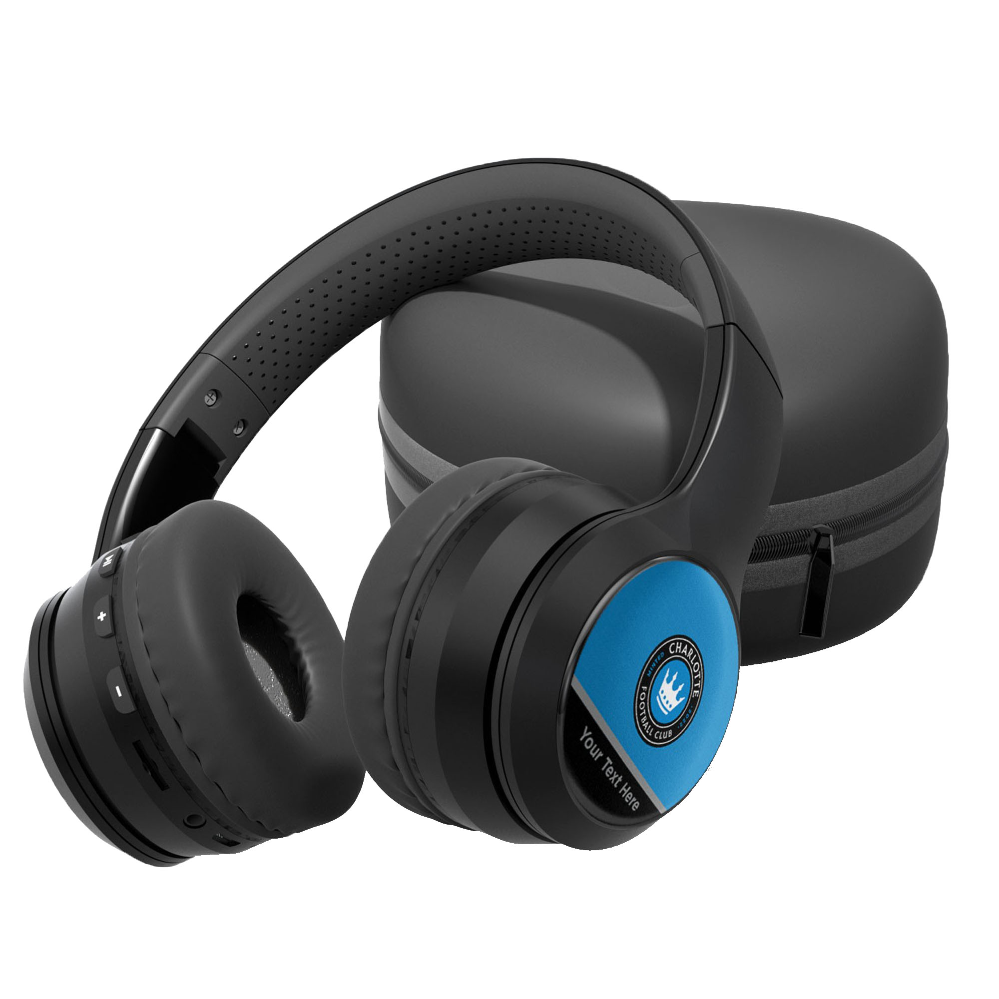 Charlotte FC Personalized Wireless Bluetooth Headphones & Case