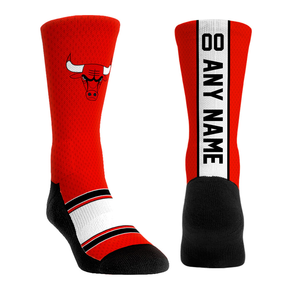 Unisex Rock Em Socks Chicago Bulls Custom Jersey Crew Socks