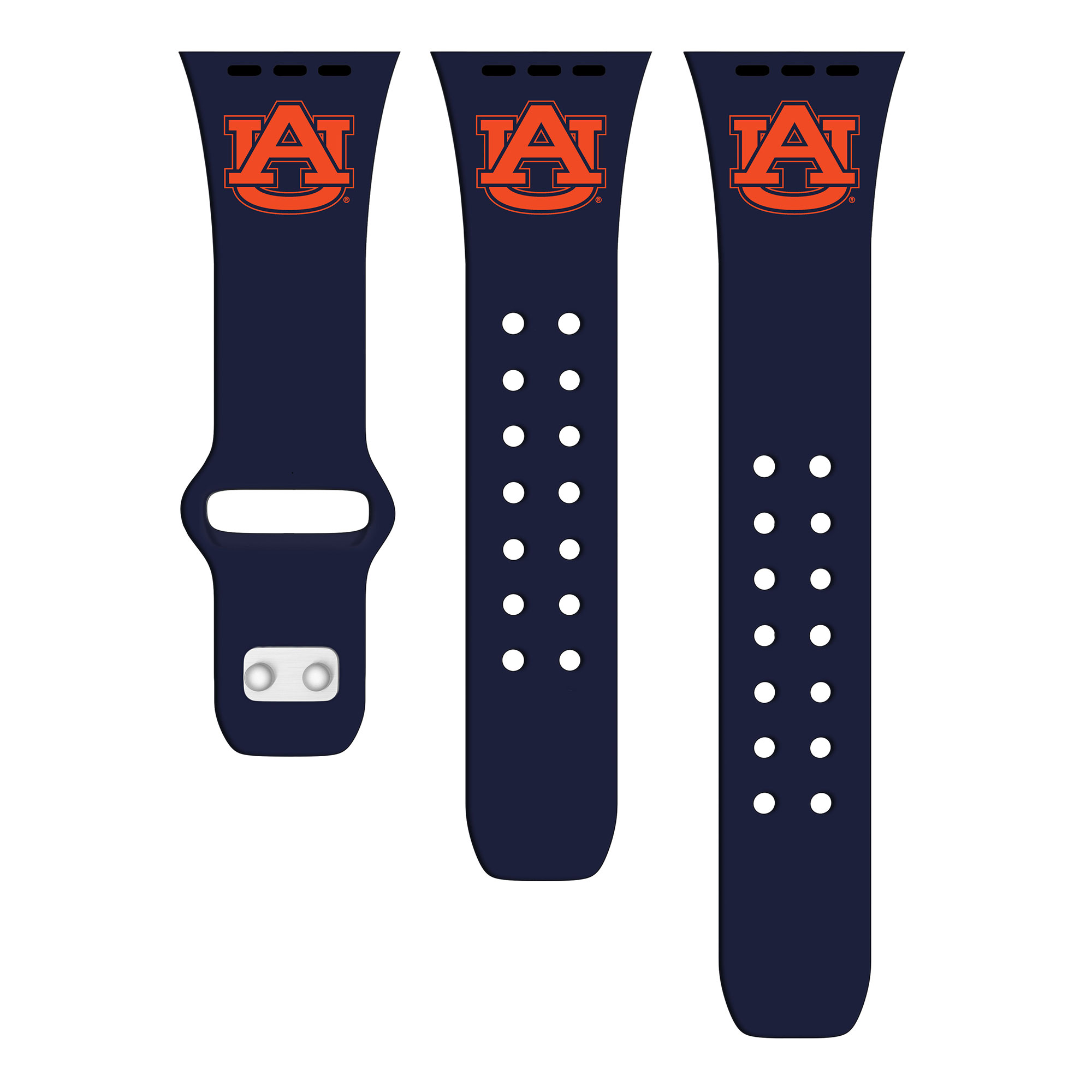 Navy Auburn Tigers Logo Silicone Apple Watch Band - Image 7