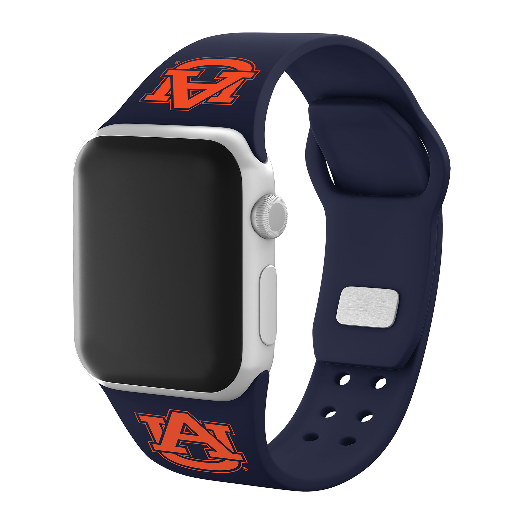 Navy Auburn Tigers Logo Silicone Apple Watch Band - Image 6