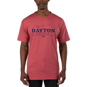 Men's Uscape Apparel Light Red Dayton Flyers Garment Dyed T-Shirt