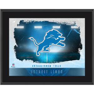 Detroit Lions 10.5" x 13" Horizontal Team Logo Sublimated Plaque