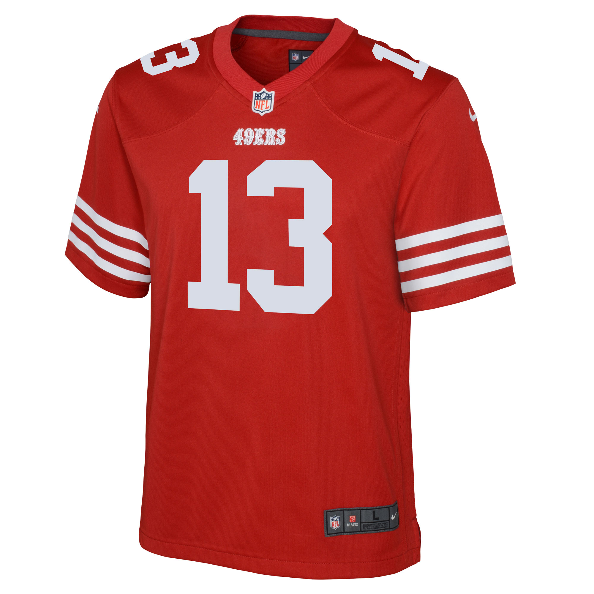 Youth Nike Brock Purdy Scarlet San Francisco 49ers Game Jersey - Image 3