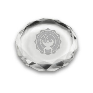 Montevallo Falcons 3'' Team Optic Crystal Faceted Paperweight