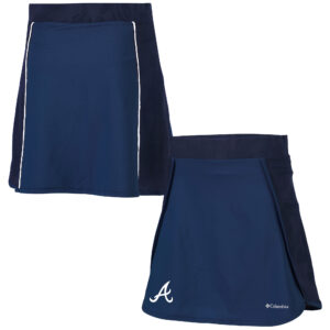 Women's Columbia  Navy Atlanta Braves Up Next Skort