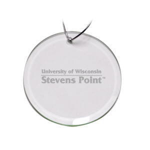 Wisconsin-Stevens Point Pointers 3'' Glass Round Ornament