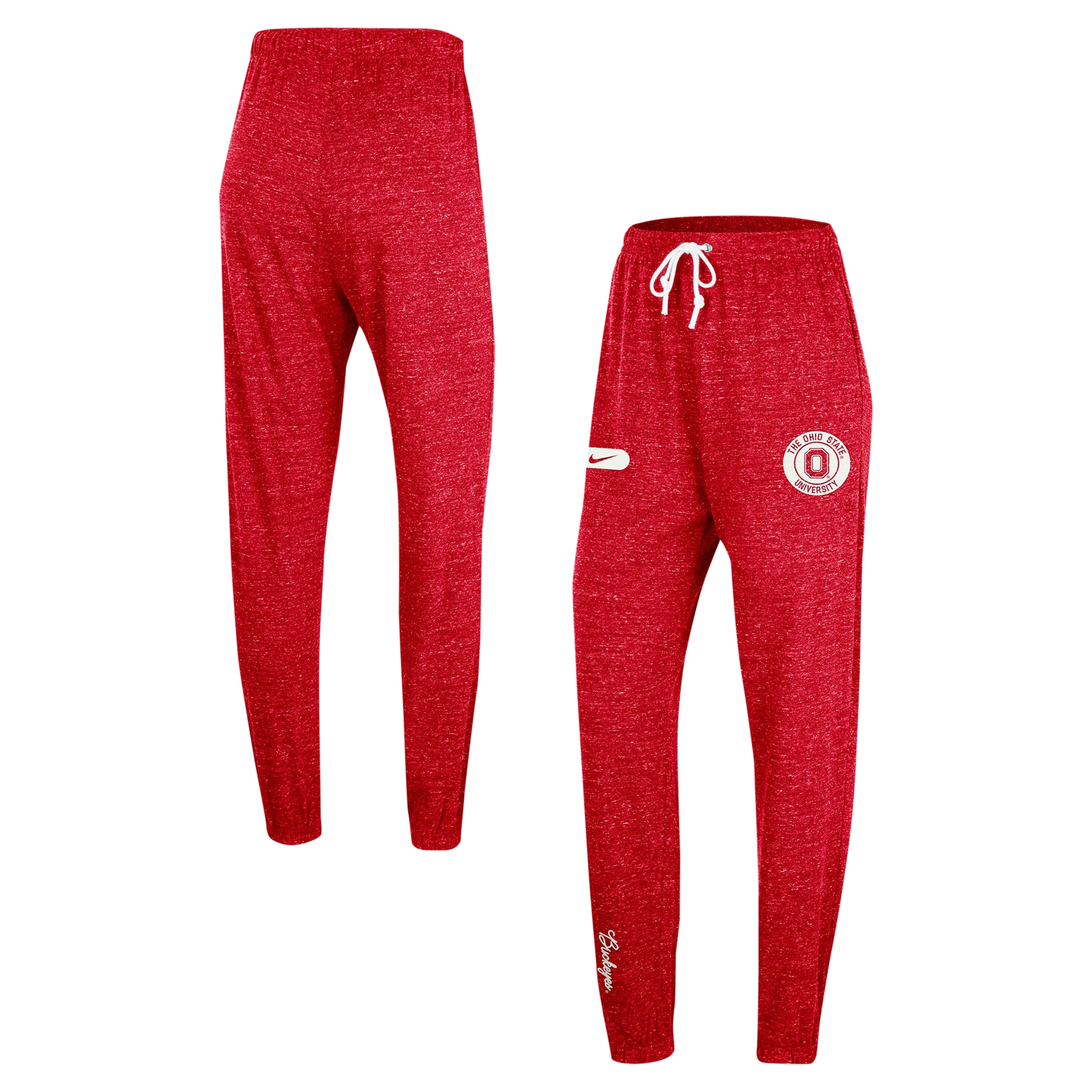 Women's Nike Scarlet Ohio State Buckeyes Gym Vintage Multi-Hit Jogger Pants - Image 5