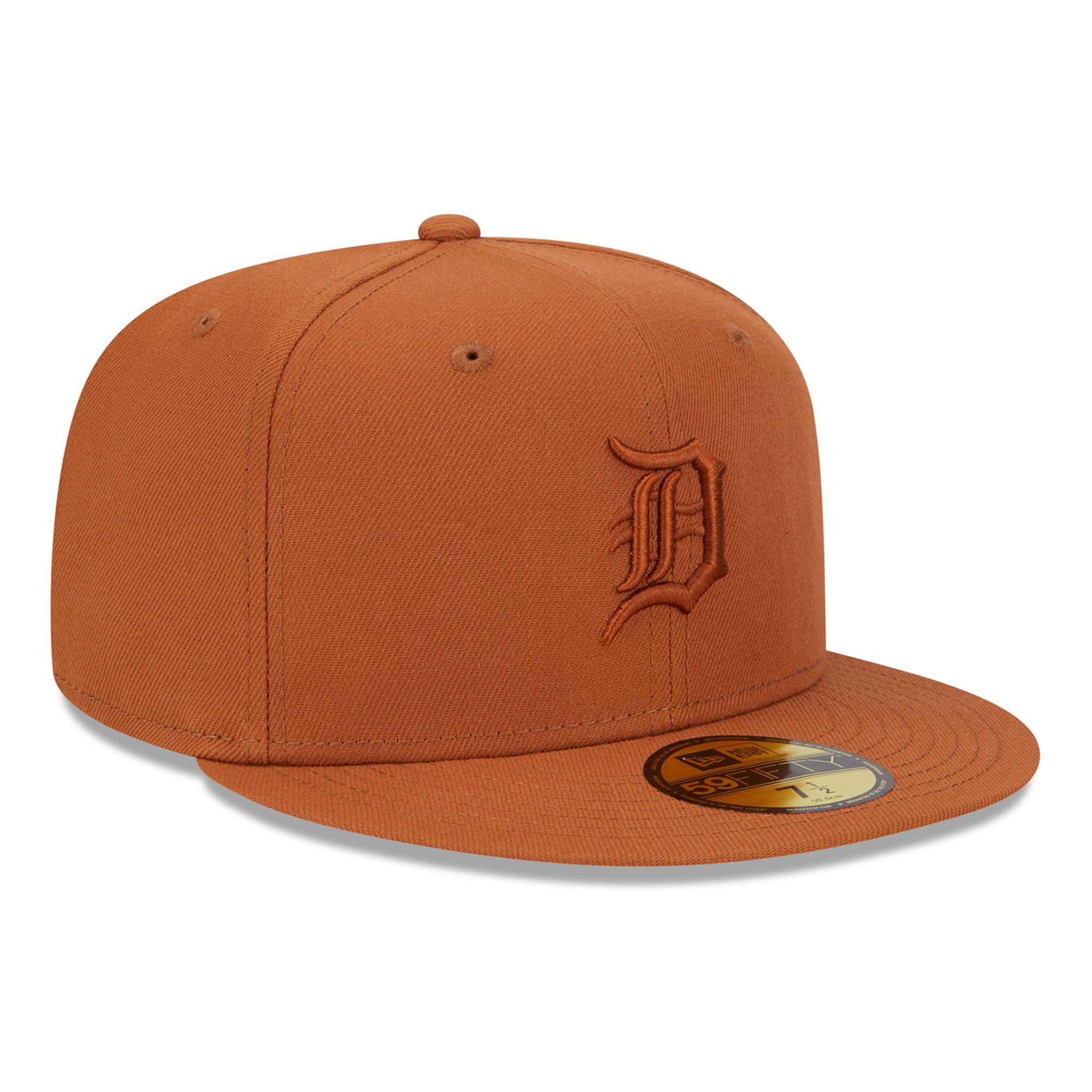 Men's New Era Brown Detroit Tigers Spring Color 59FIFTY Fitted Hat - Image 4