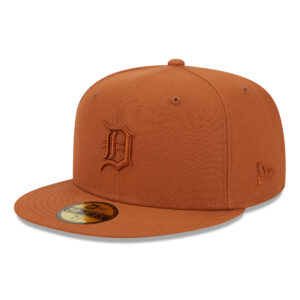 Men's New Era Brown Detroit Tigers Spring Color 59FIFTY Fitted Hat