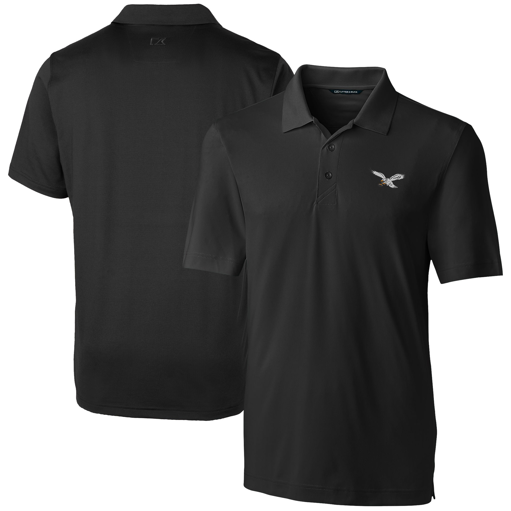 Men's Cutter & Buck Black Philadelphia Eagles Forge Stretch Polo - Image 5