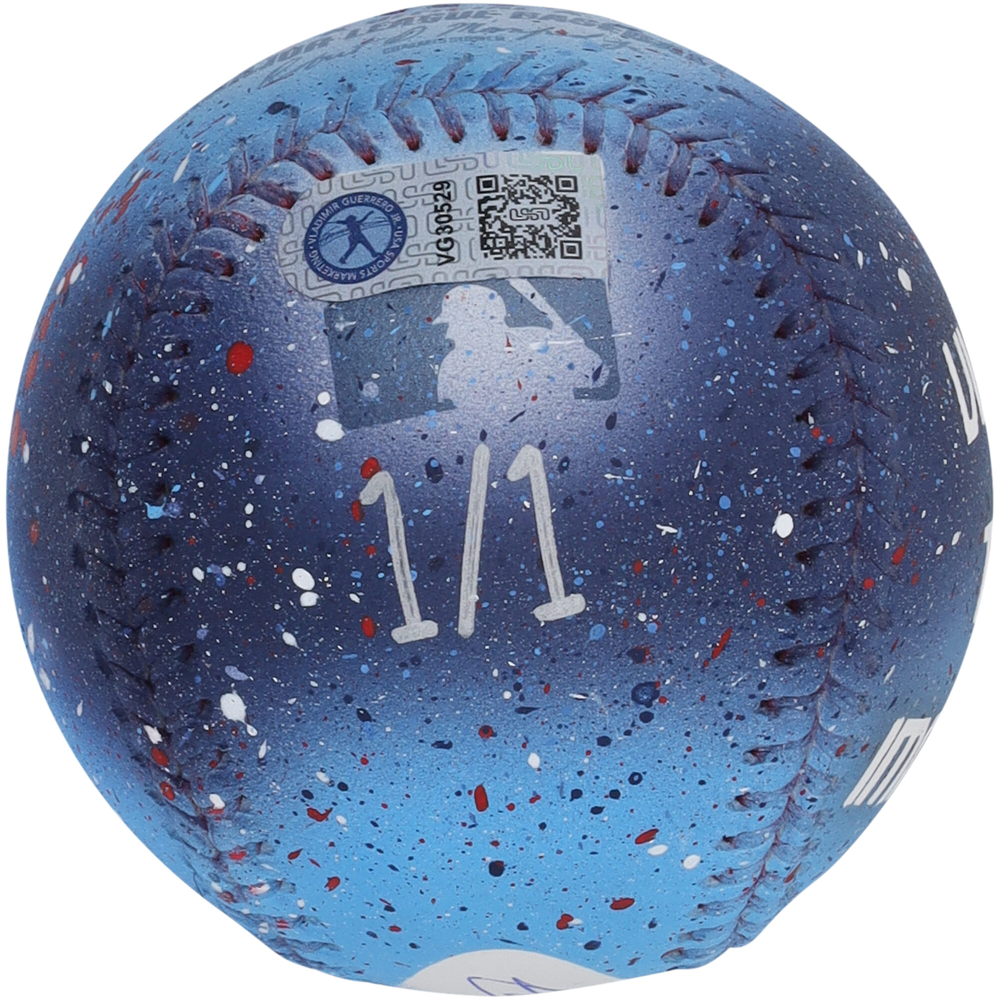 Vladimir Guerrero Jr. Toronto Blue Jays Autographed Baseball - Art by Stadium Custom Kicks - #1 of Limited Edition 1 - WN55911352 - Image 9