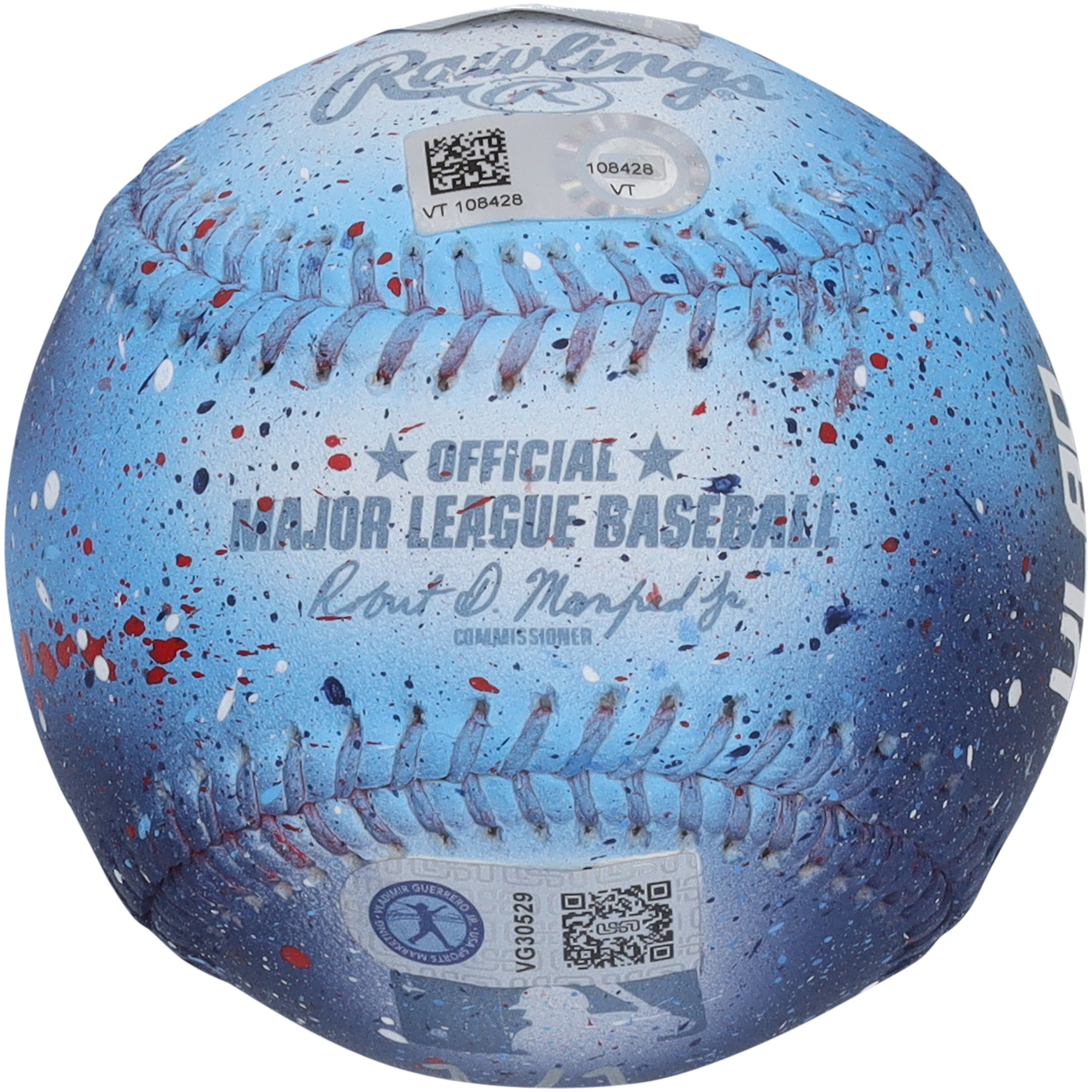 Vladimir Guerrero Jr. Toronto Blue Jays Autographed Baseball - Art by Stadium Custom Kicks - #1 of Limited Edition 1 - WN55911352 - Image 7