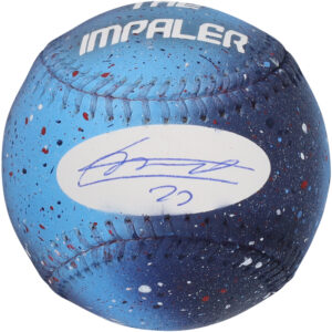Vladimir Guerrero Jr. Toronto Blue Jays Autographed Baseball - Art by Stadium Custom Kicks - #1 of Limited Edition 1 - WN55911352