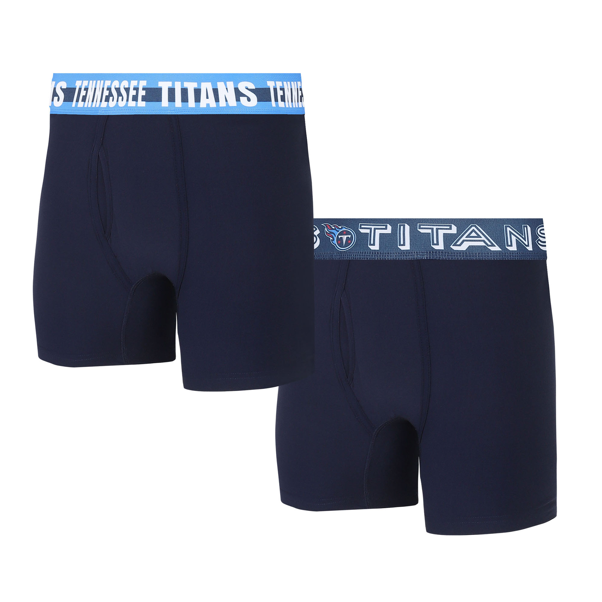 Men's Concepts Sport Tennessee Titans Gauge Knit Boxer Brief Two-Pack