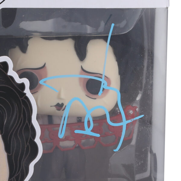 Johnny Depp Edward Scissorhands Autographed Edward with Kirigami #984 Funko Pop! Figurine - Signed in Light Blue Ink - BAS - Image 5