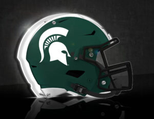 Michigan State Spartans LED Helmet Tabletop Sign