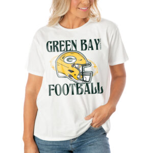 Women's Gameday Couture  White Green Bay Packers Victorious Vixen T-Shirt