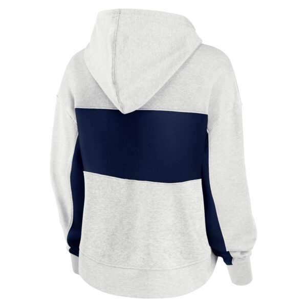 Women's Fanatics Heather Gray Colorado Avalanche Fleece Up For It Pullover Hoodie - Image 7