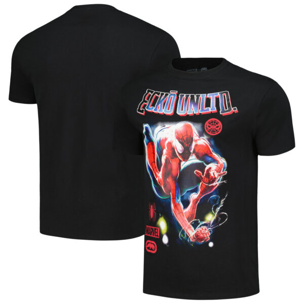 Unisex Ecko Unlimited Black Spider-Man Sensational T-Shirt