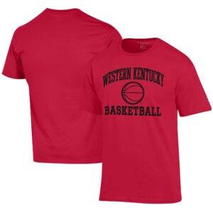 Men's Champion  Red Western Kentucky Hilltoppers Icon Logo Basketball Jersey T-Shirt
