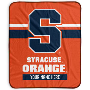Pegasus Syracuse Orange 50" x 60" Stripes Personalized Fleece Blanket