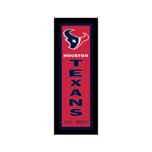 Houston Texans 12" x 36" Logo Heritage Framed Banner