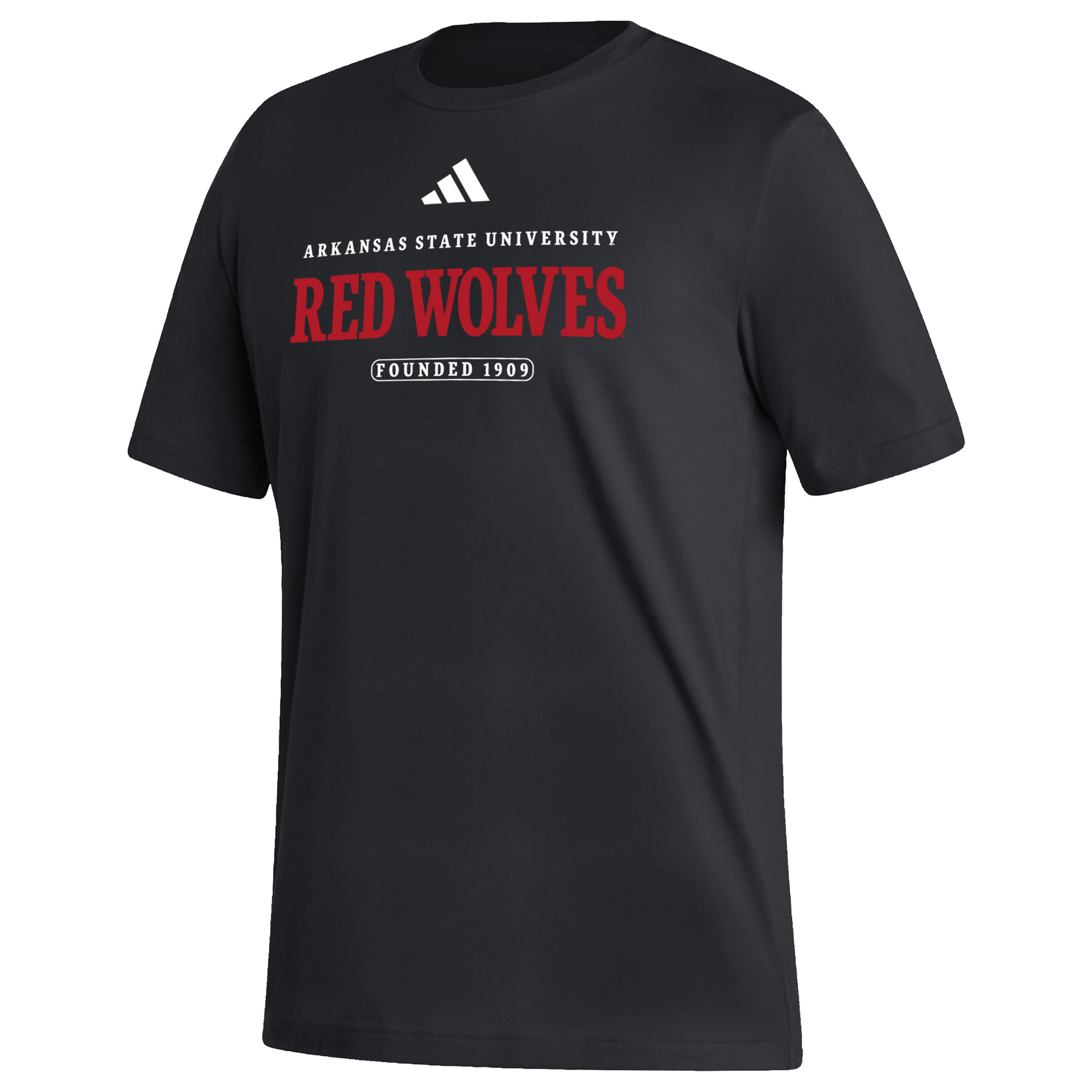 Men's adidas Black Arkansas State Red Wolves Fresh T-Shirt - Image 6