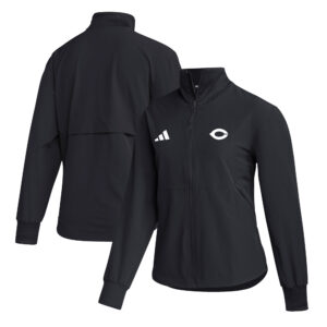 Women's adidas  Black UChicago Maroons Travel Full-Zip Woven Jacket