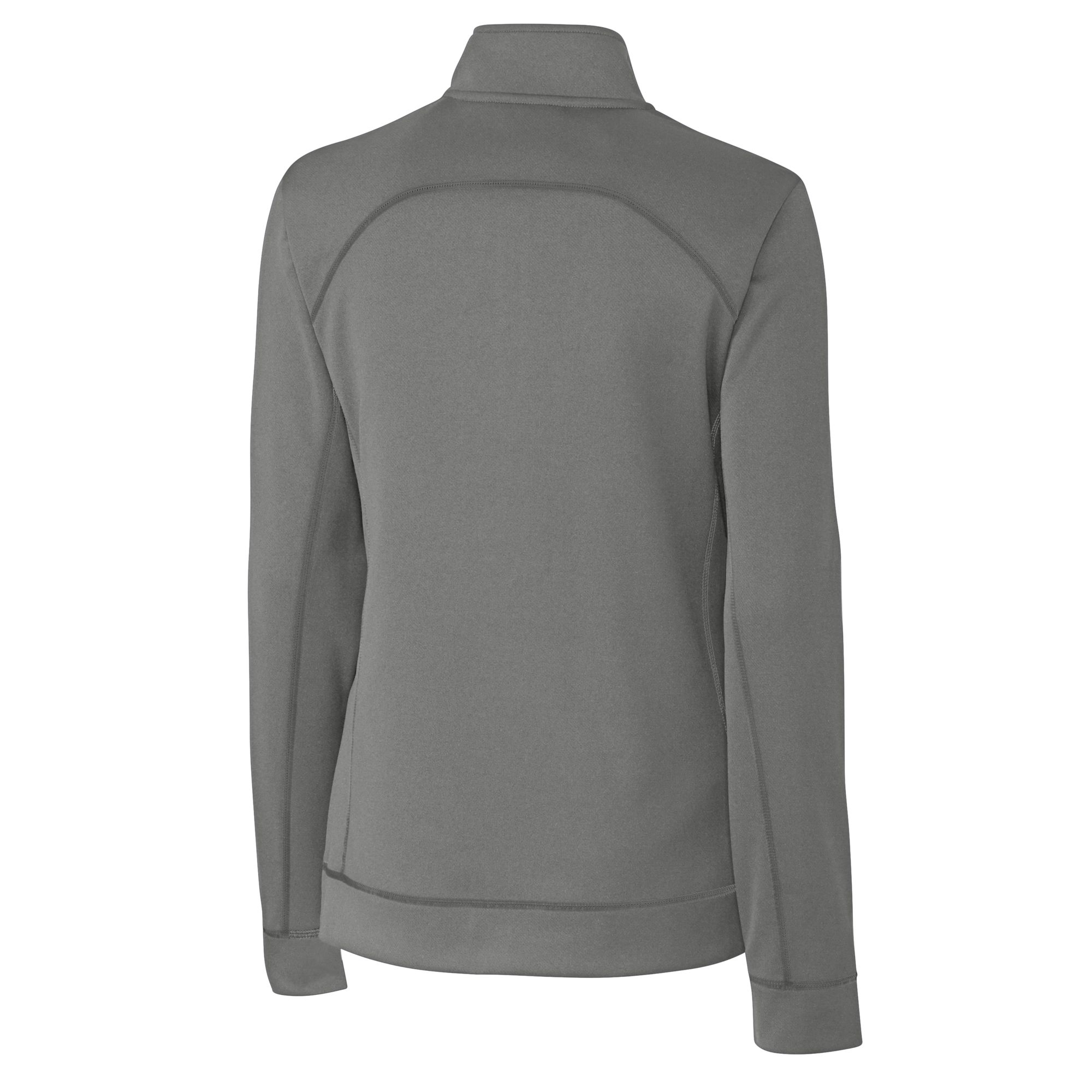 Women's Cutter & Buck Gray Corpus Christi Hooks Clique Helsa Performance Half-Zip Sweatshirt - Image 4