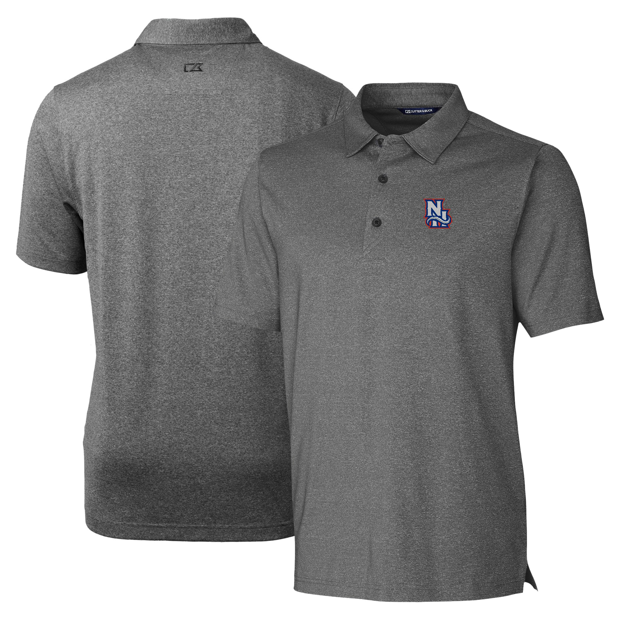 Men's Cutter & Buck Heather Charcoal New Hampshire Fisher Cats Forge Heathered Stretch Polo - Image 5