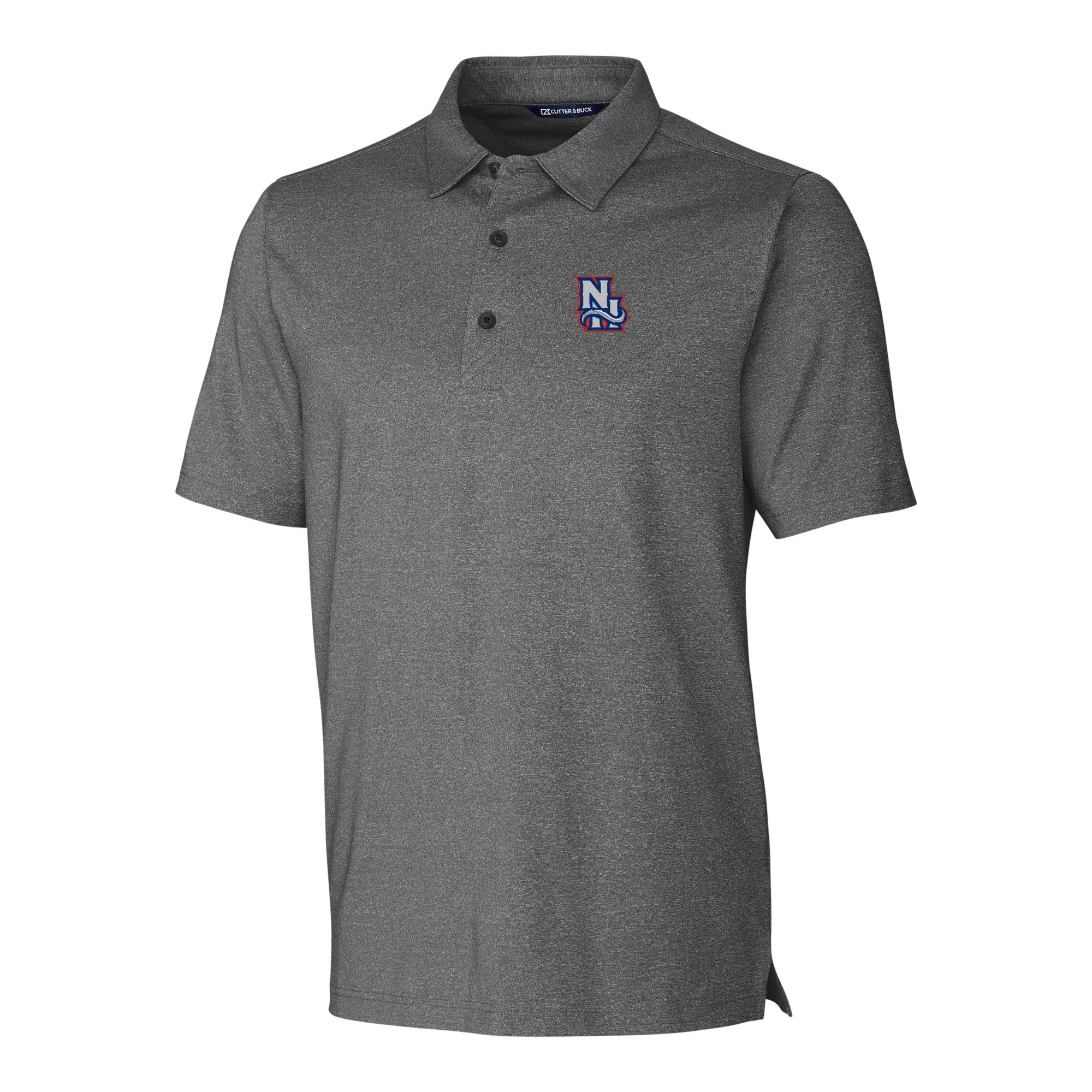 Men's Cutter & Buck Heather Charcoal New Hampshire Fisher Cats Forge Heathered Stretch Polo - Image 6