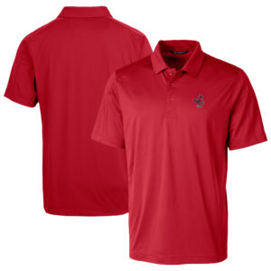 Men's Cutter & Buck Red Memphis Redbirds Prospect Textured Stretch Polo