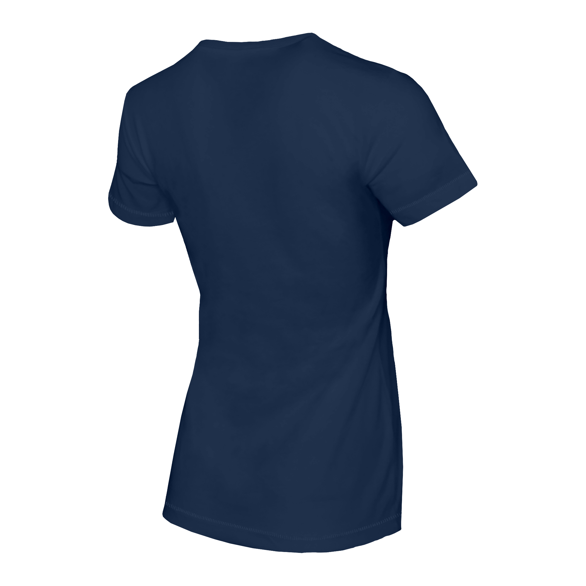 Women's Navy Howard Bison Basic Arch V-Neck T-Shirt - Image 4