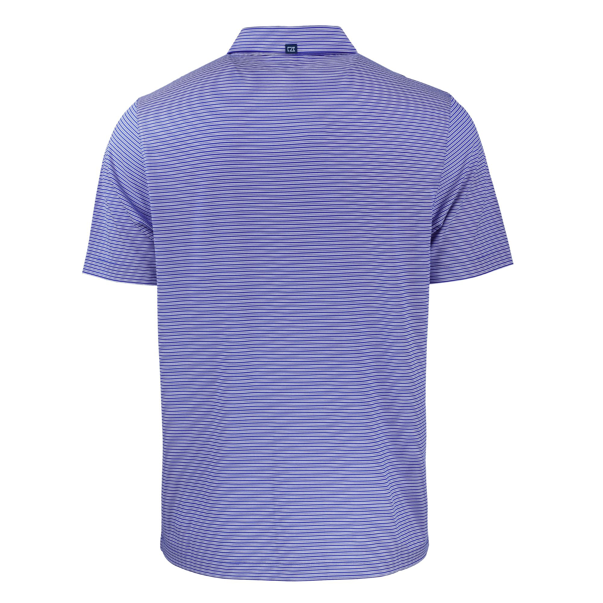 Men's Cutter & Buck Blue Atlanta Braves City Connect Big & Tall Forge Eco Double Stripe Stretch Recycled Polo - Image 7