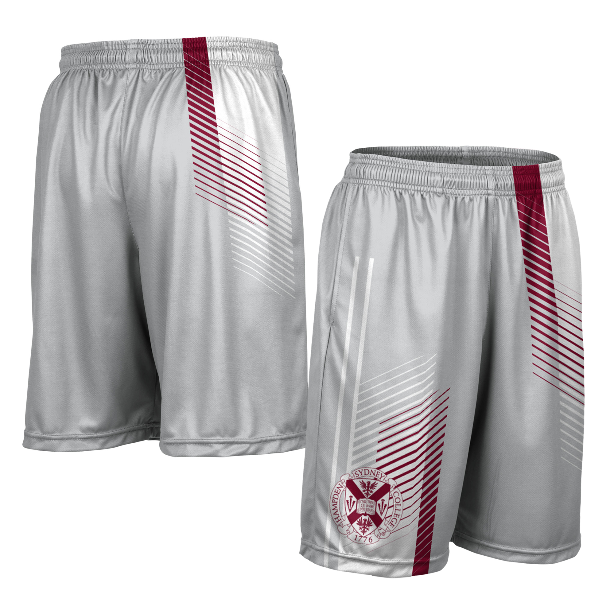 Men's ProSphere Gray Hampden-Sydney College Tigers Hustle Pocketed Shorts - Image 5
