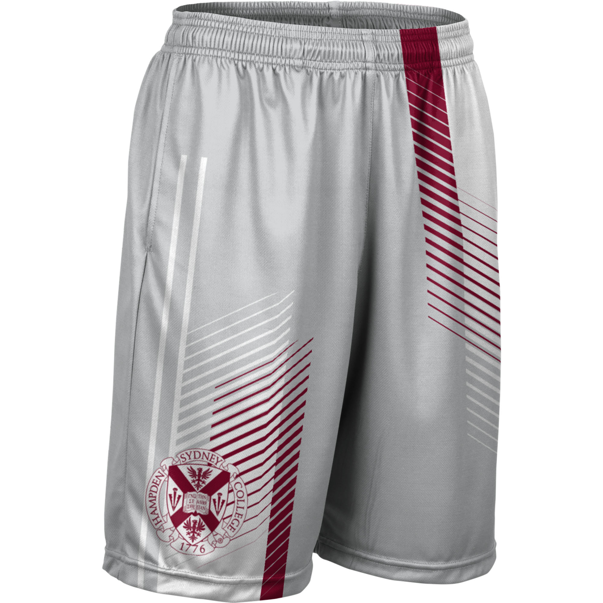Men's ProSphere Gray Hampden-Sydney College Tigers Hustle Pocketed Shorts - Image 6