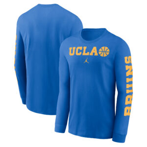 Men's Jordan Brand  Blue UCLA Bruins Basketball Icon Two-Hit Long Sleeve T-Shirt