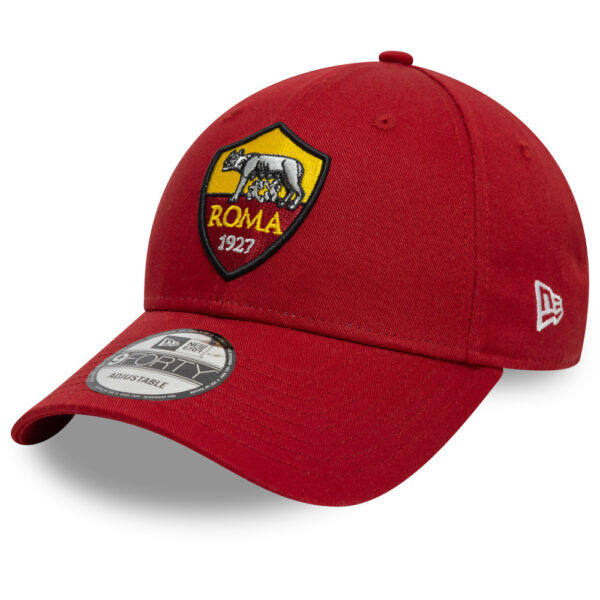 Men's New Era Red AS Roma Core 9FORTY Adjustable Hat - Image 7