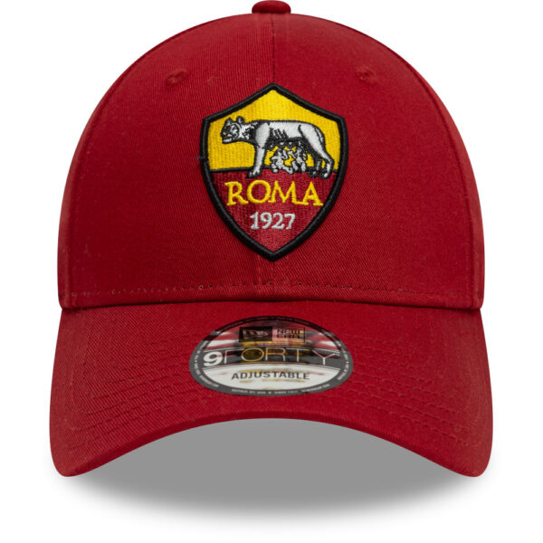 Men's New Era Red AS Roma Core 9FORTY Adjustable Hat - Image 8