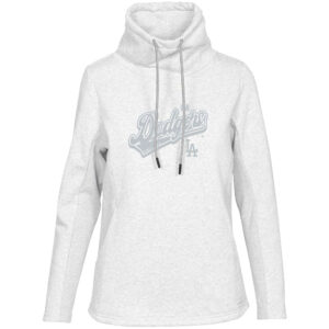 Women's Levelwear  White Los Angeles Dodgers  Loop Sweep Pullover Sweatshirt