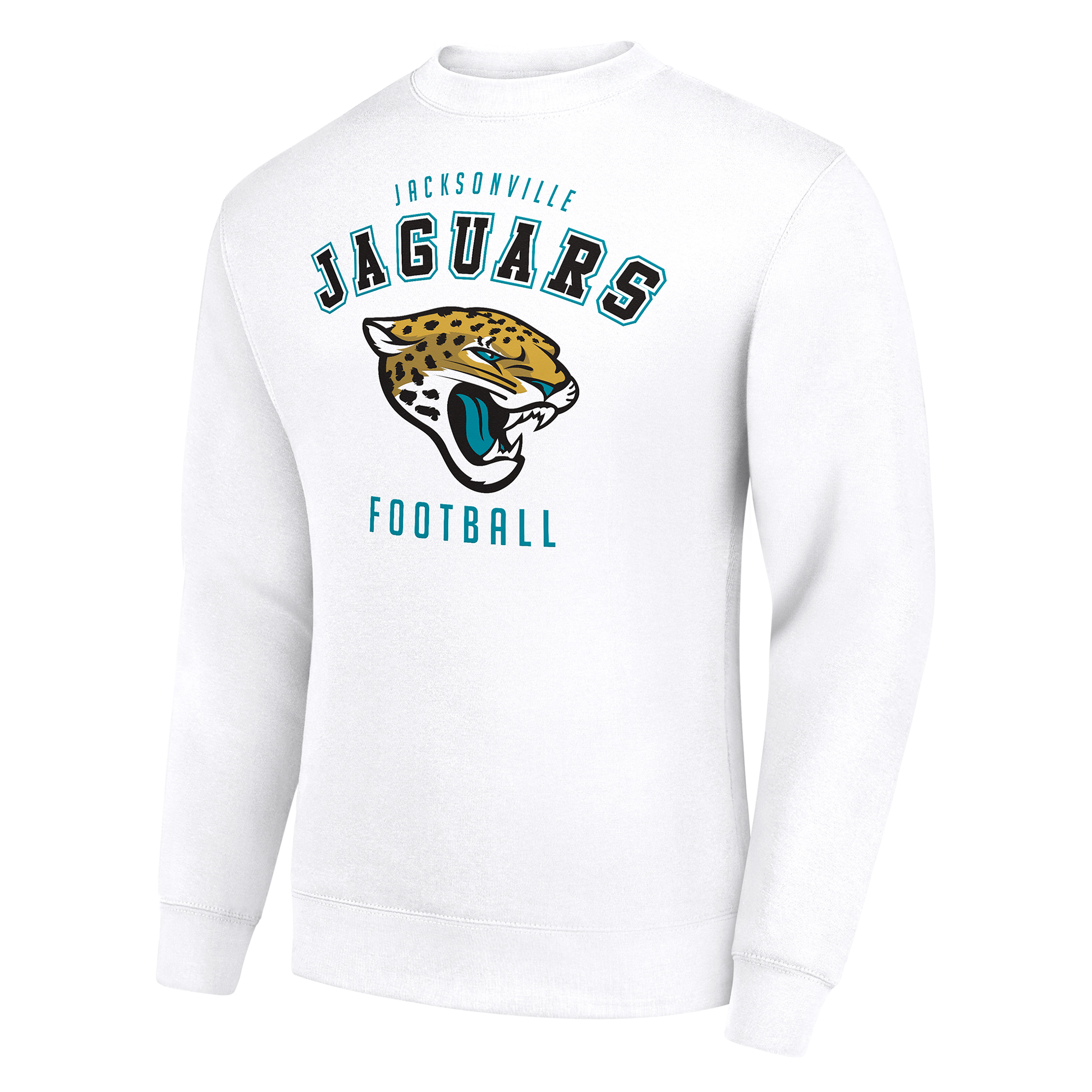 Men's Starter White Jacksonville Jaguars Team Logo Pullover Sweatshirt - Image 3