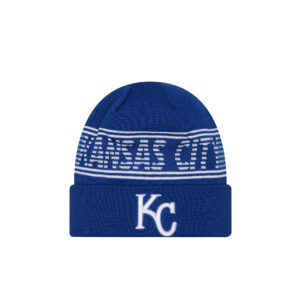 Men's New Era  Royal Kansas City Royals Authentic Collection Cuffed Knit Hat