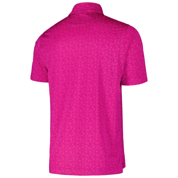 Men's FootJoy Pink FedEx St. Jude Championship Painted Floral Lisle ProDry Polo - Image 8