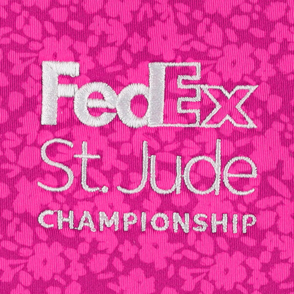 Men's FootJoy Pink FedEx St. Jude Championship Painted Floral Lisle ProDry Polo - Image 9