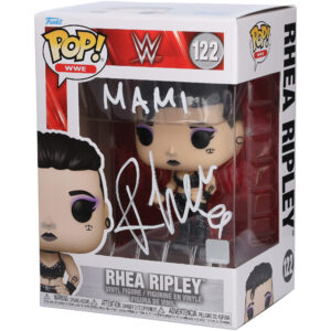 Rhea Ripley Autographed #122 Funko Pop! Figurine with "MAMI" Inscription