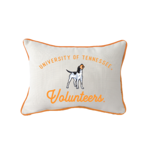 Little Birdie Tennessee Volunteers Vintage Piped Pillow
