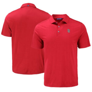 Men's Cutter & Buck Red St. John's Red Storm Coastline Epic Comfort Eco Recycled Polo