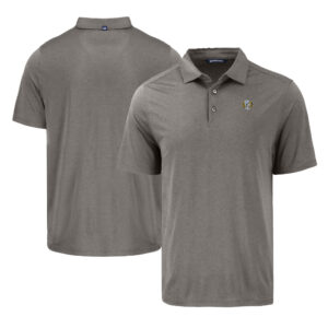 Men's Cutter & Buck Gray North Carolina Tar Heels Coastline Epic Comfort Eco Recycled Polo