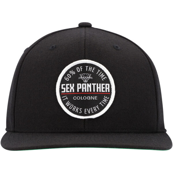 Unisex Contenders Clothing Black Anchorman Sex Panther Cologne Snapback Hat - Image 8